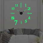 Contemporary Wall Clock Silent Analog Decor for Any Room