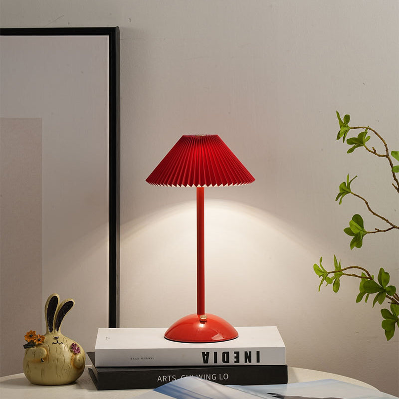 Lunvra - Brass Fabric Cone Table Lamp - Image 7