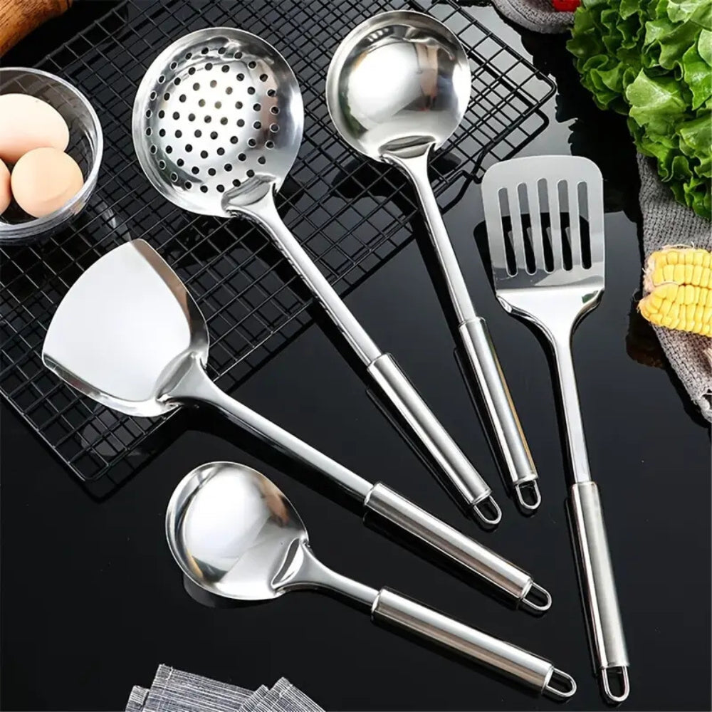 5‑Piece Cooking Utensils Set Durable & Heatproof Design