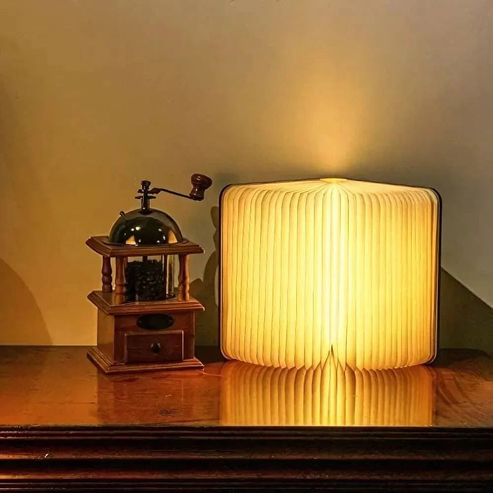 Book Lamp Foldable Rechargeable Portable Bedside Table Light - Image 2