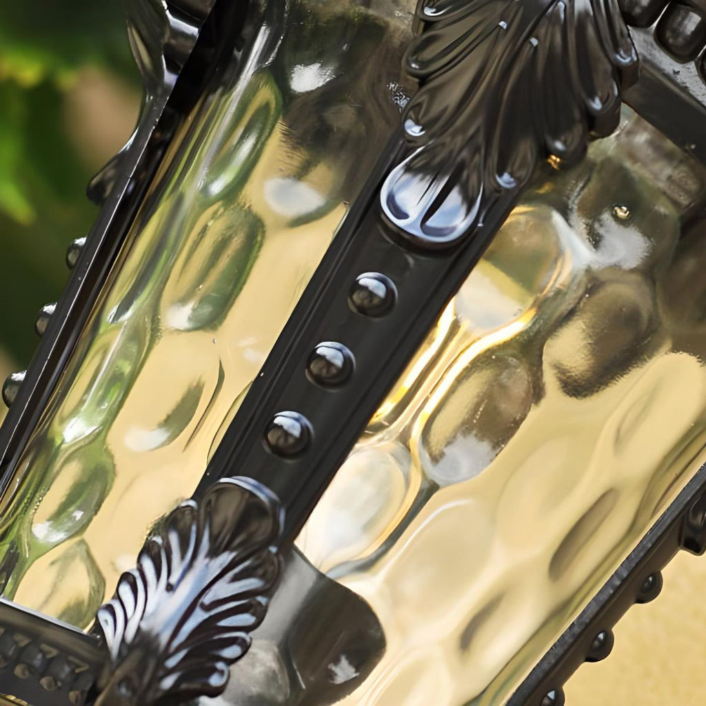 Outdoor Wall Light Vintage Glass Exterior Lantern