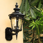 Outdoor Wall Light Vintage Glass Exterior Lantern