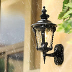 Outdoor Wall Light Vintage Glass Exterior Lantern