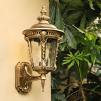 Outdoor Wall Light Vintage Glass Exterior Lantern