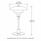Scandinavian Glass Table Lamp with Minimalist LED Lighting