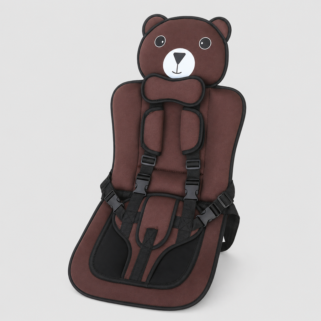 Cute Bear Child Seat Cushion with Adjustable Straps