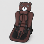 Cute Bear Child Seat Cushion with Adjustable Straps