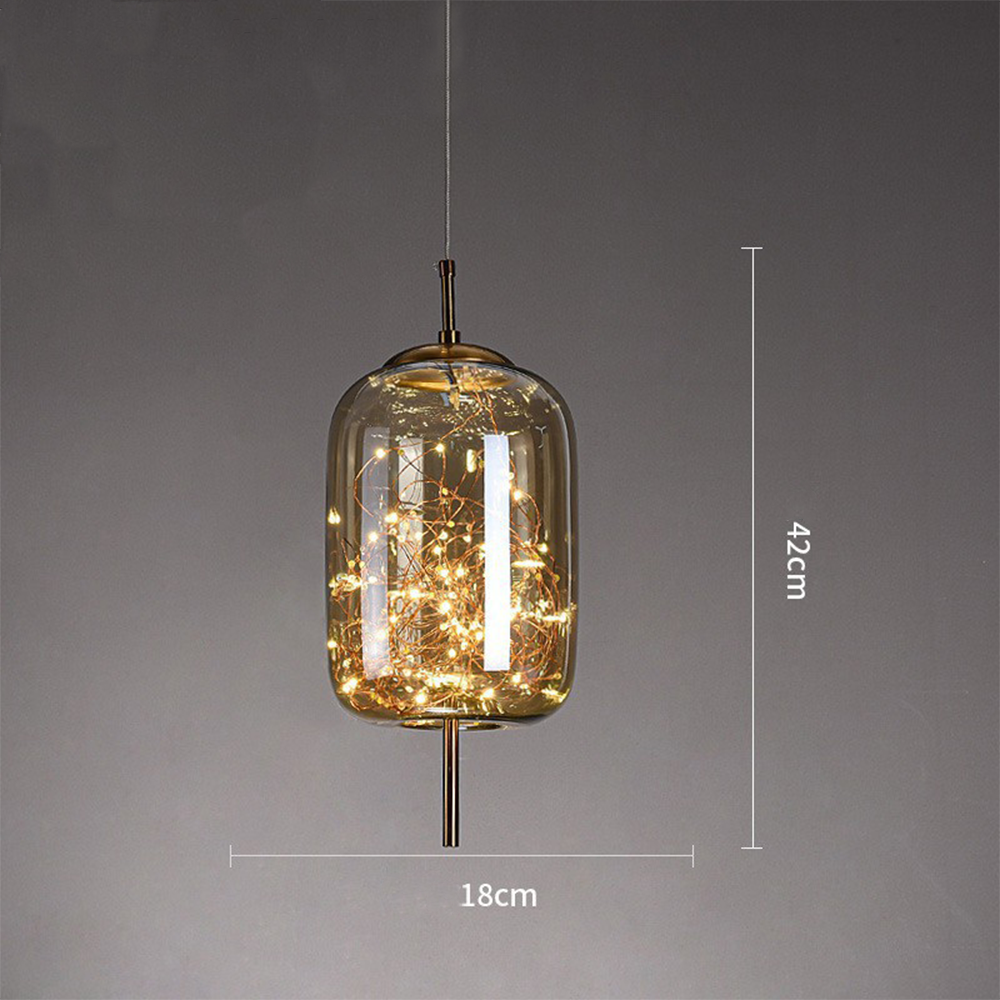 Decorative LED Pendant Light Adjustable Hanging Ceiling Light