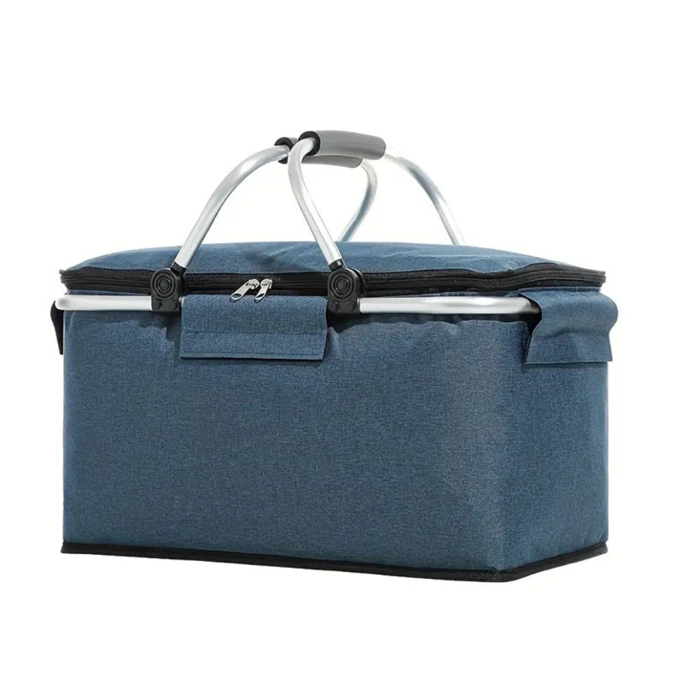 Collapsible Picnic Cooler Basket 18L Travel Food Storage