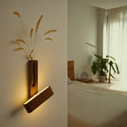 Rotatable Wall Lights with Decorative Vase Feature