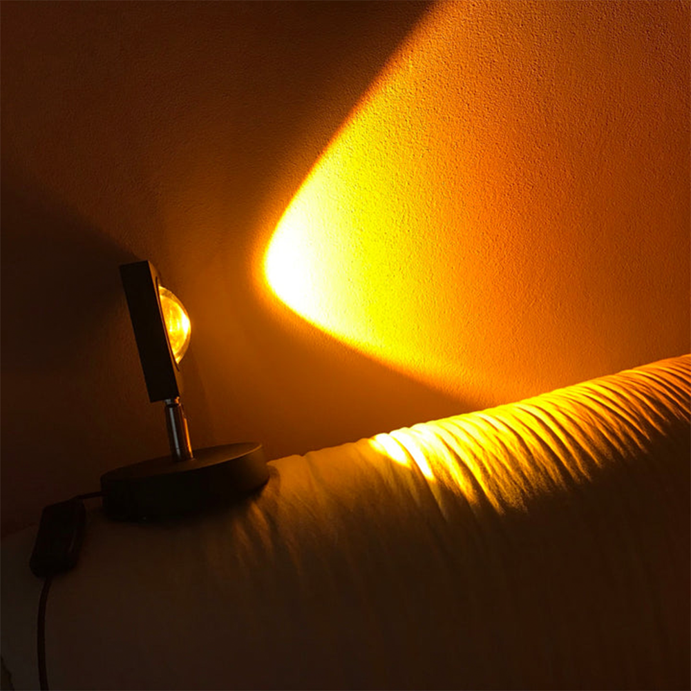 LED Sunset Effect Table Lamp Warm Ambient Decorative Light