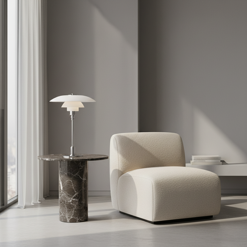 Solviane - Scandinavian Glass Table Lamp with Minimalist LED Lighting - Image 14