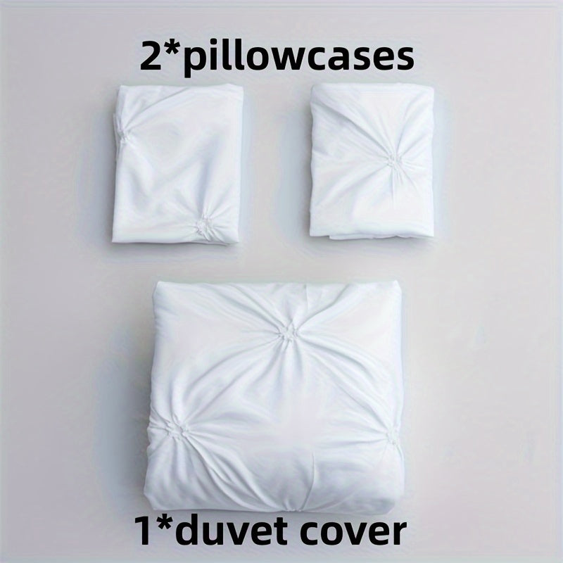 White Pintuck Quilts Cover Set