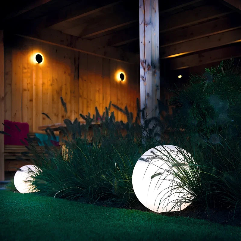 Modern Color-Changing Sphere LED Outdoor Lights for Garden and Patio