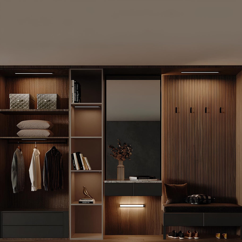 Wireless Motion Sensor Light Bar Rechargeable LED for Home Spaces