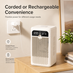 Portable Mist Cooling Fan Mini Desktop Air Cooler with 370mL Water Tank