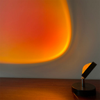 LED Sunset Effect Table Lamp Warm Ambient Decorative Light