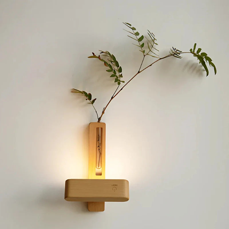 Rotatable Wall Lights with Decorative Vase Feature