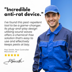 Plug‑In Ultrasonic Rodent Repellent for Home & Garden