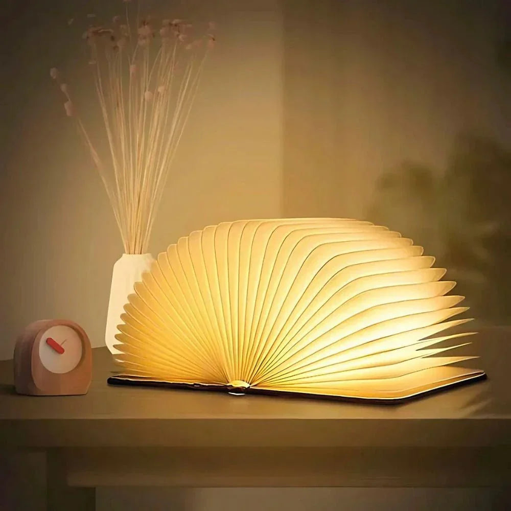 Book Lamp Foldable Rechargeable Portable Bedside Table Light
