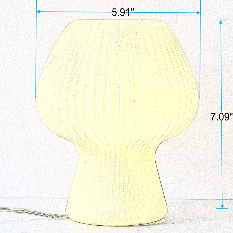 Modern Minimalist Mushroom 1-Light Glass Table Lamp For Bedside - Image 7