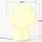 Modern Minimalist Mushroom 1-Light Glass Table Lamp For Bedside - Image 7