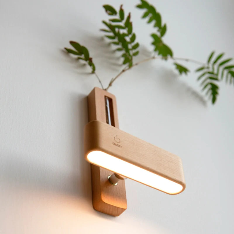 Rotatable Wall Lights with Decorative Vase Feature