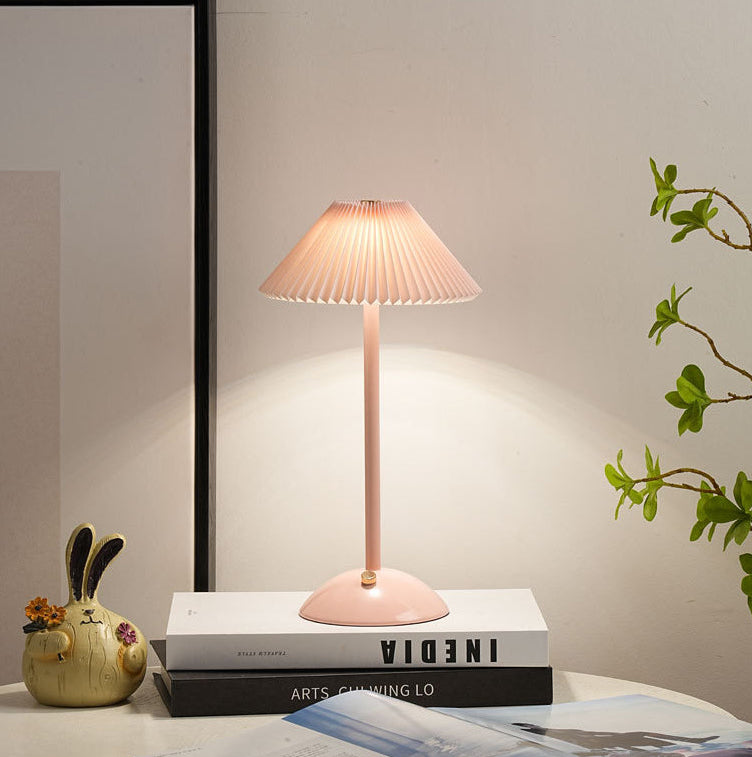 Lunvra - Brass Fabric Cone Table Lamp - Image 21
