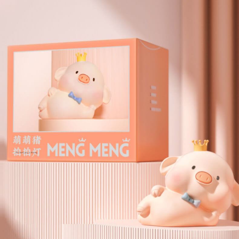 Cute Piggy Silicone LED Night Light Bedside Table Lamp - Image 11