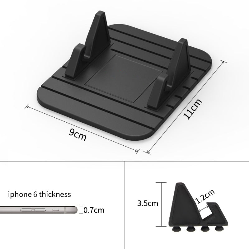 Dashboard Phone Holder for Car Non-Slip Hands-Free GPS Mount