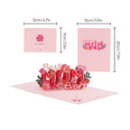 Mother’s Day 3D Floral Pop‑Up Card Elegant Gift for Mum