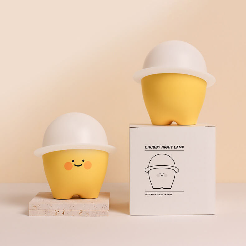 Creative Cute Emoji Silicone LED Night Light Bedside Table Lamp - Image 3
