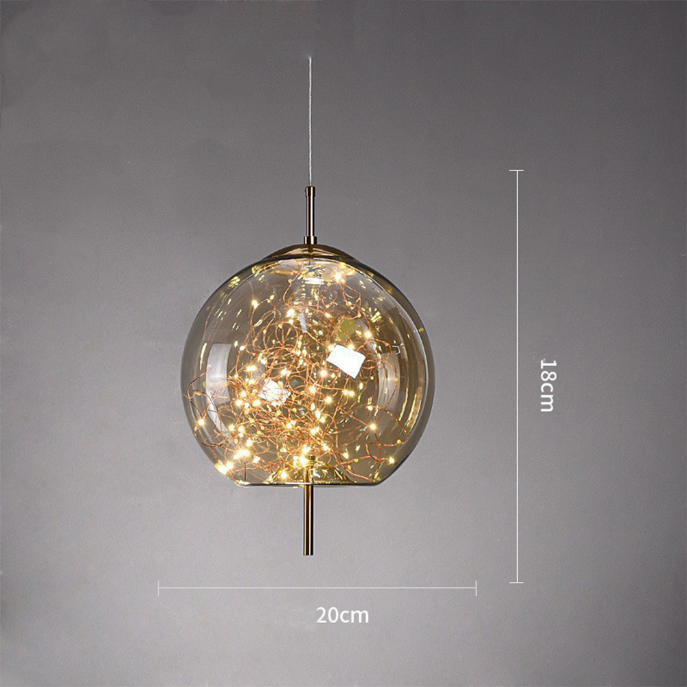 Decorative LED Pendant Light Adjustable Hanging Ceiling Light