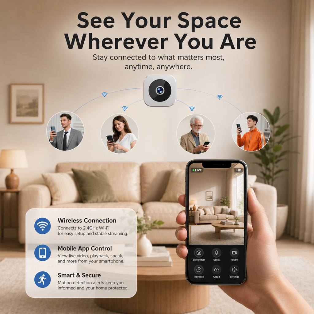 1080P Wireless Security Camera with Night Vision