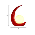Creative Crescent Night Resin 1-Light Table Lamps - Image 5