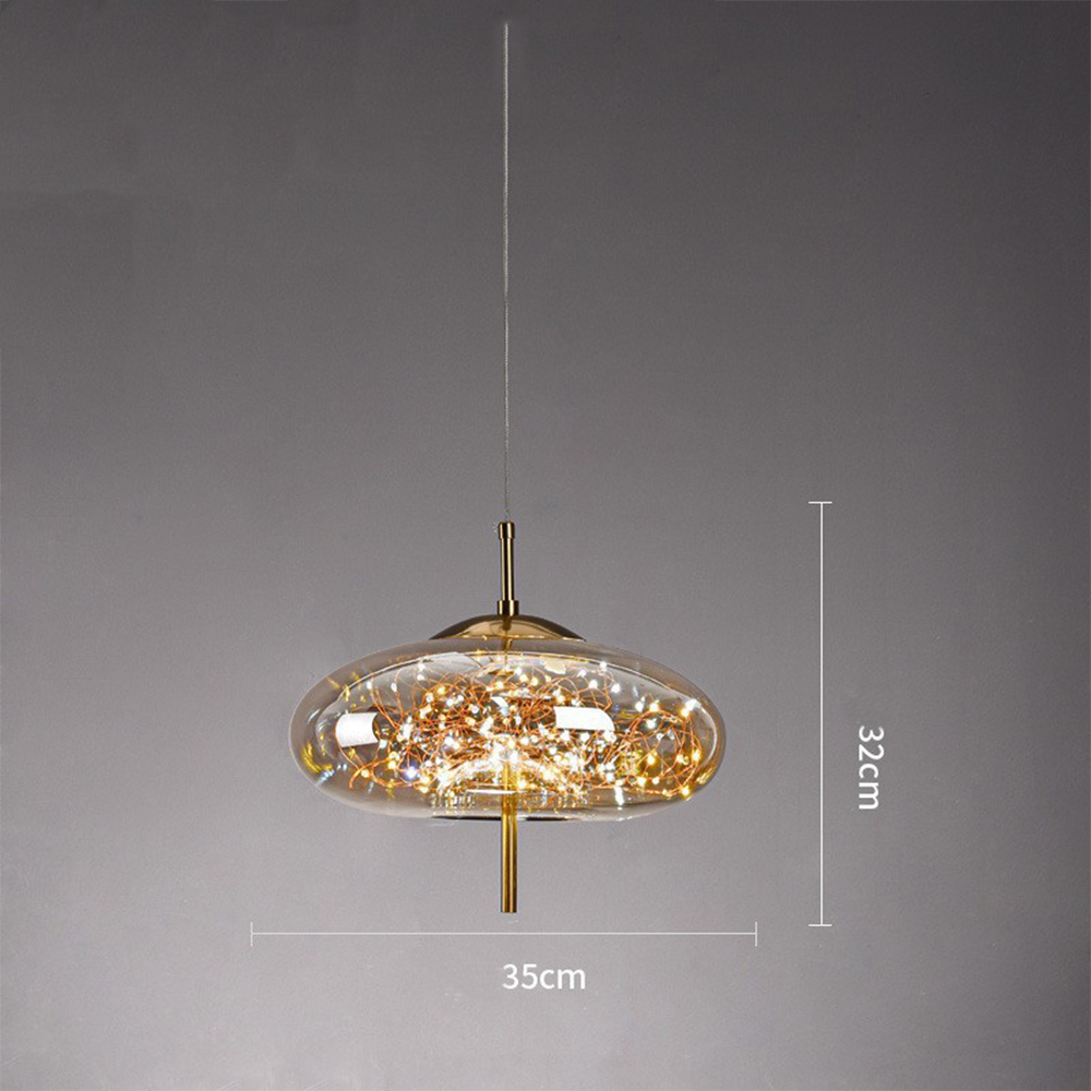 Decorative LED Pendant Light Adjustable Hanging Ceiling Light