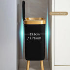 Kitchen Trash Can Lid Slim Odor Sealing Bathroom Waste Bin 15L - Image 12