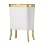 Kitchen Trash Can Lid Slim Odor Sealing Bathroom Waste Bin 15L - Image 6