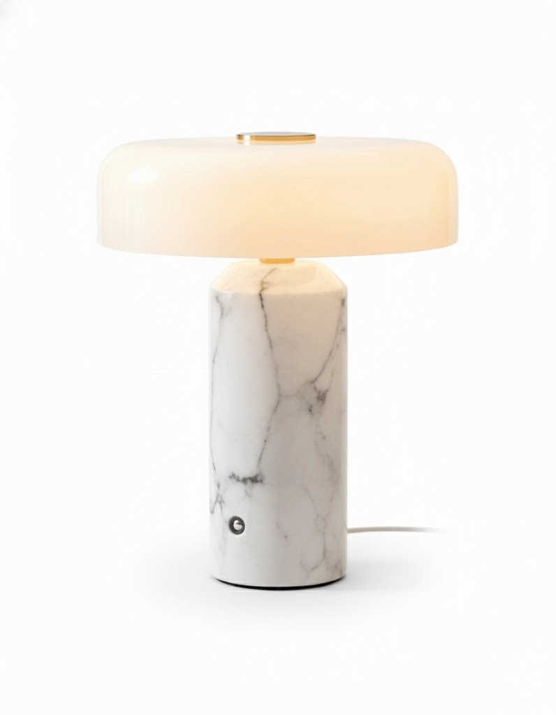 Modern Marble Base Table Lamps with LED Touch Control