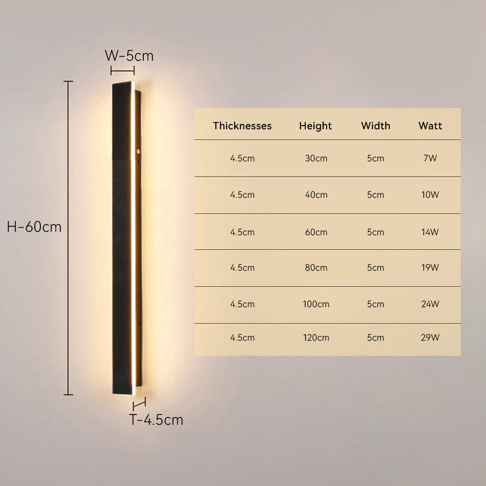 Contemporary Wall Mounted Outdoor Lights with LED