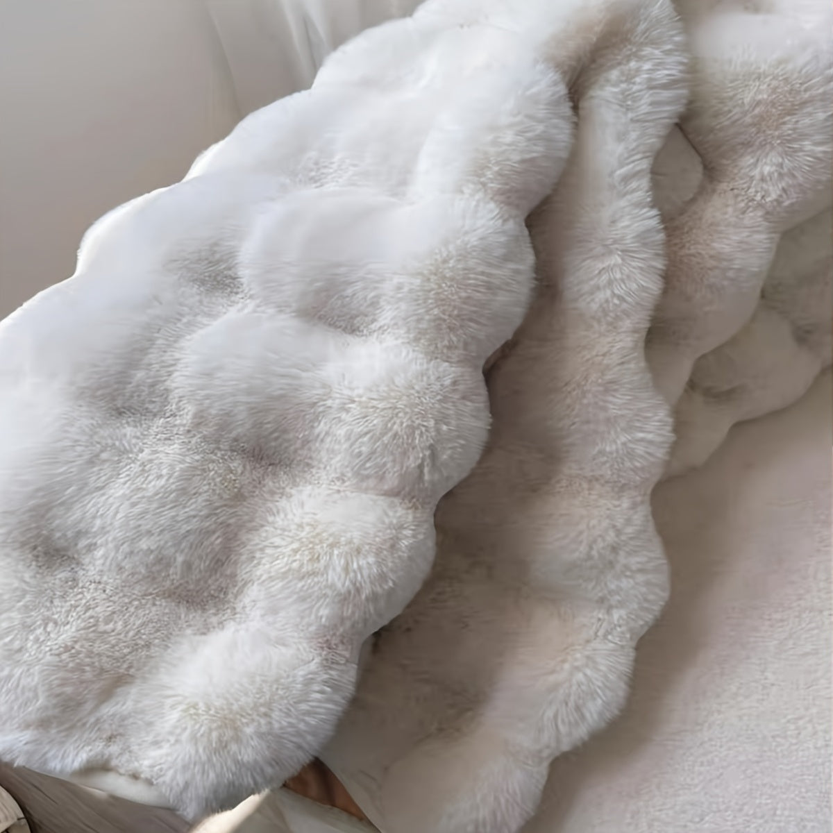 Round Fluffy Rug Soft Plush Circle Area Carpet Bedroom Decor - Image 5