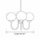 Modern Glass Globe Chandelier