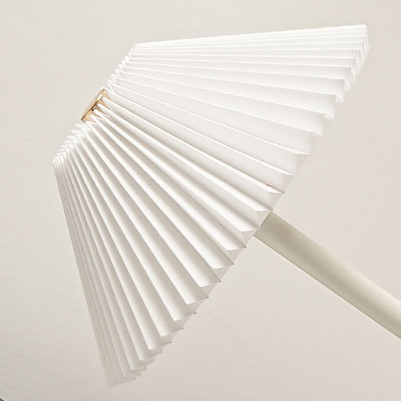 Brass Cone Fabric Table Lamp