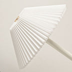 Brass Cone Fabric Table Lamp