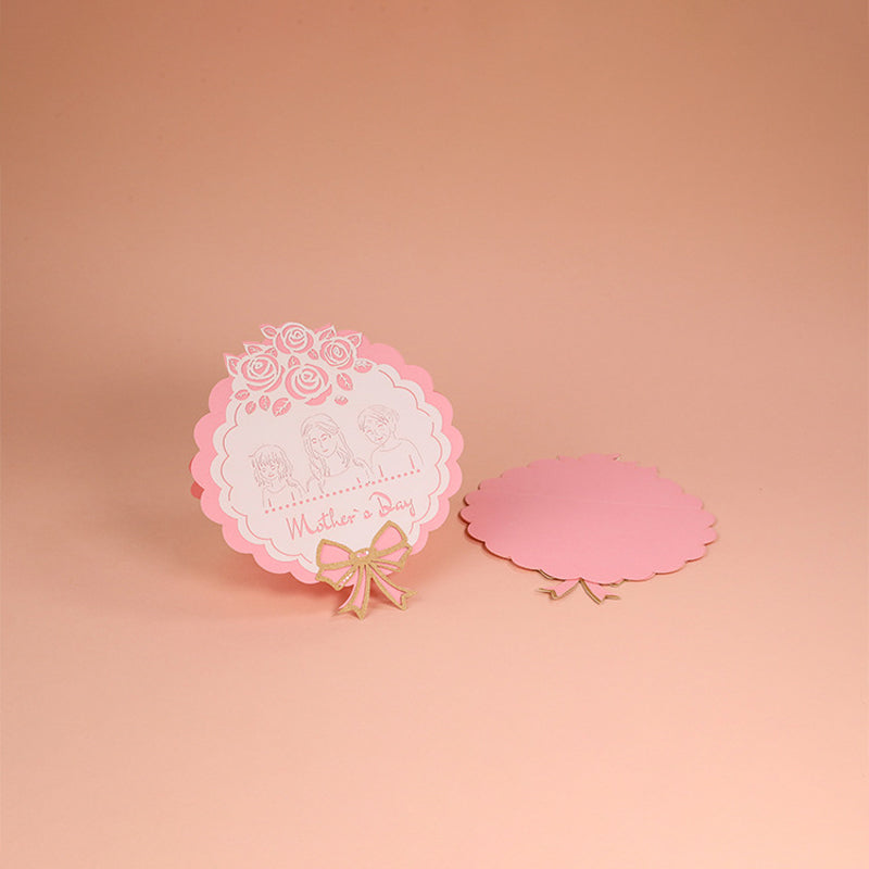 Mother’s Day 3D Floral Pop‑Up Card Elegant Gift for Mum