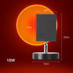 LED Sunset Effect Table Lamp Warm Ambient Decorative Light