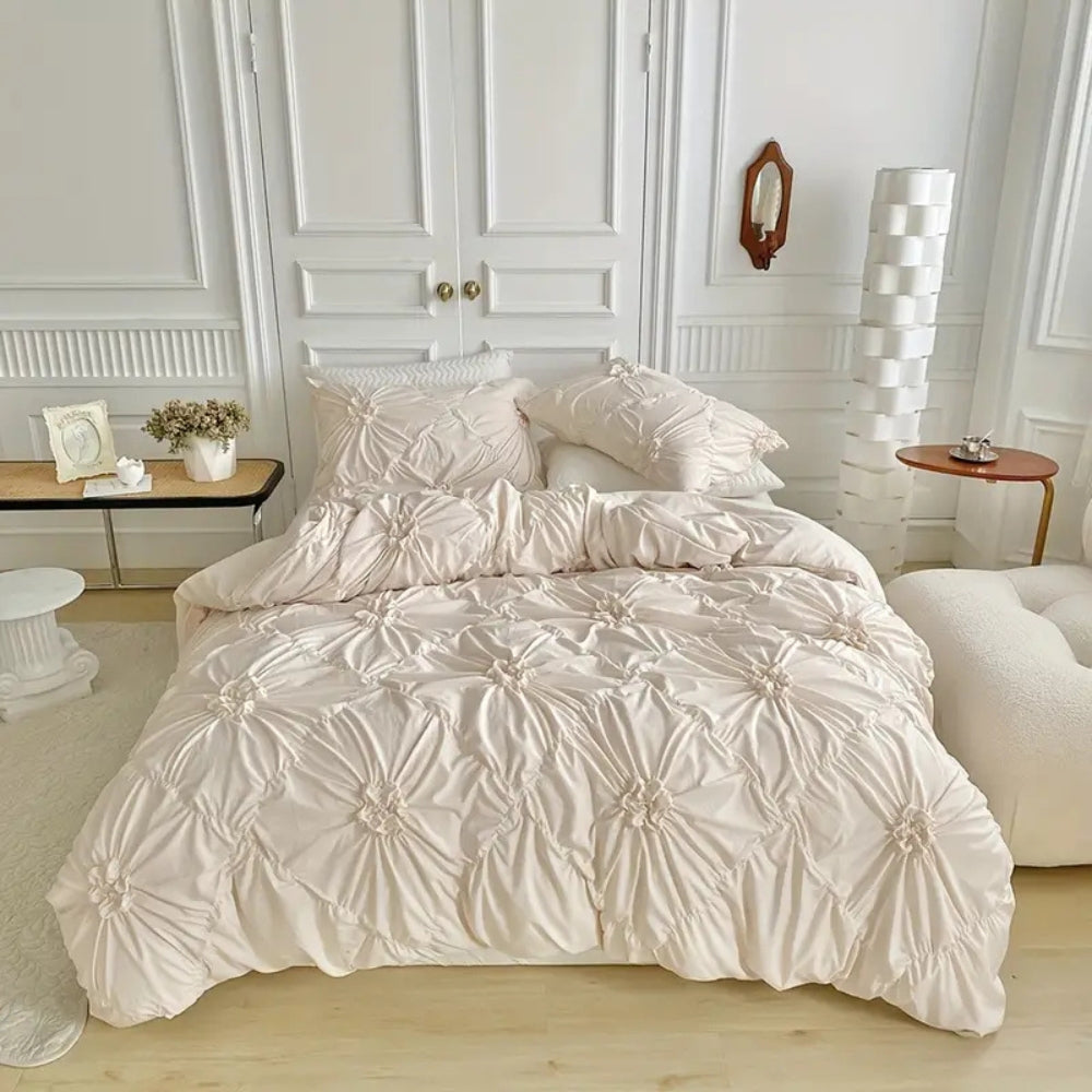 Ruffle Flower Quilts Cover Set