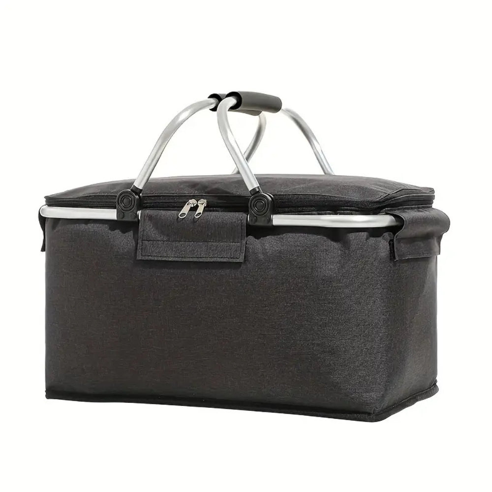Collapsible Picnic Cooler Basket 18L Travel Food Storage