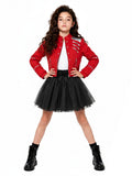 Girls 3 Piece Pop Star Costume - Image 2