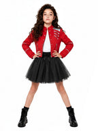 Girls 3 Piece Pop Star Costume - Image 2